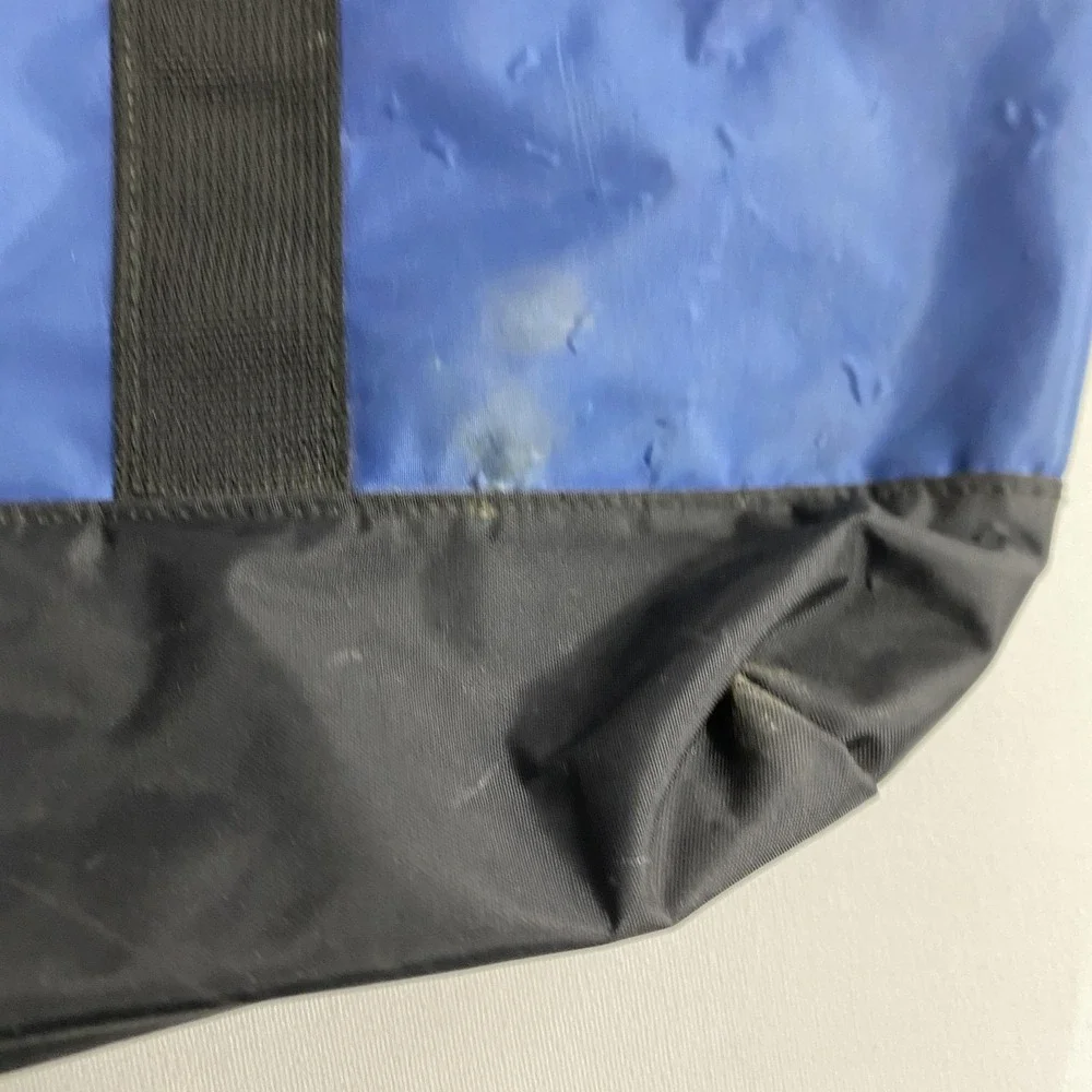 Ralph Lauren‎ Polo Jeans Co Blue Black Nylon Tote Bag Shoulder RL Logo Vintage